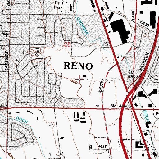 Topographic Map of University Farm Well, NV