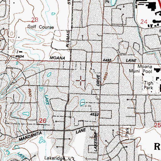 Topographic Map of Kimberley Well, NV