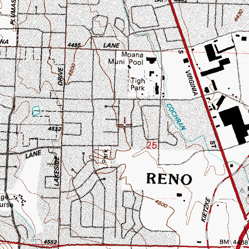 Topographic Map of Van Slyck Well, NV