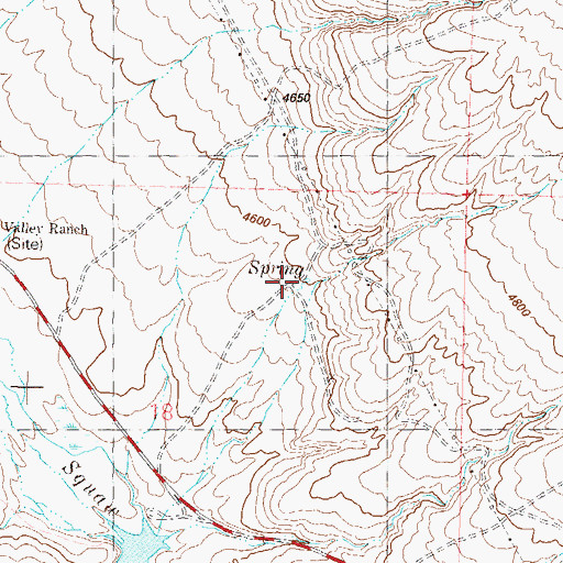 Topographic Map of New Spring, NV