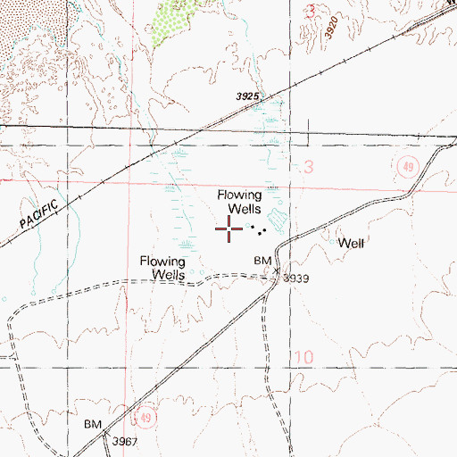 Topographic Map of Garrett Ranch Well, NV