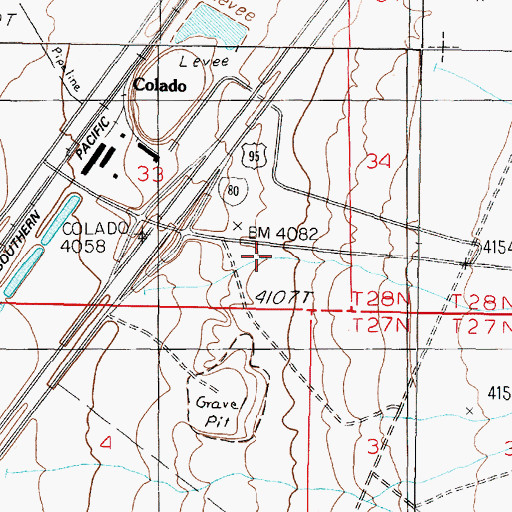 Topographic Map of Mineral Materials Well, NV