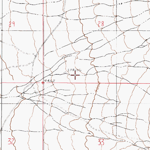 Topographic Map of Home Station Ranch Hot Spring, NV
