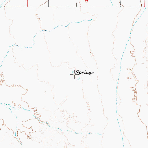 Topographic Map of Charnock Springs, NV