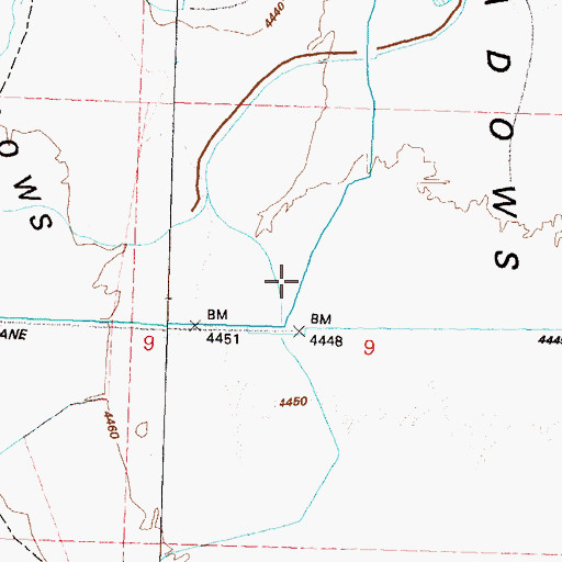 Topographic Map of Double Diamond Well, NV