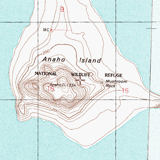 Topographic Map of Anaho Island Spring, NV