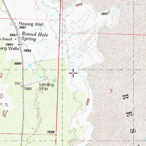 Topographic Map of Ross Spring, NV
