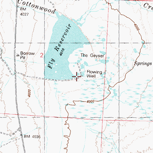 Topographic Map of John Casey Steam Well, NV