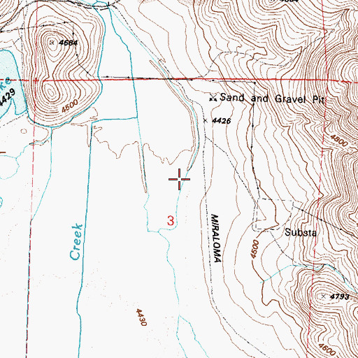 Topographic Map of Huffaker Springs, NV