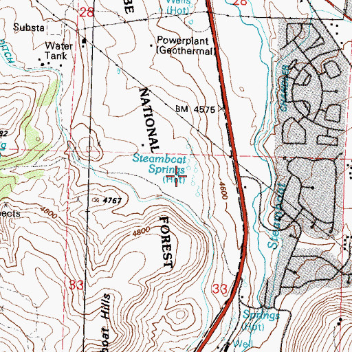 Topographic Map of Rodeo Well, NV