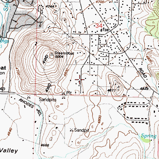 Topographic Map of Frazier Well, NV