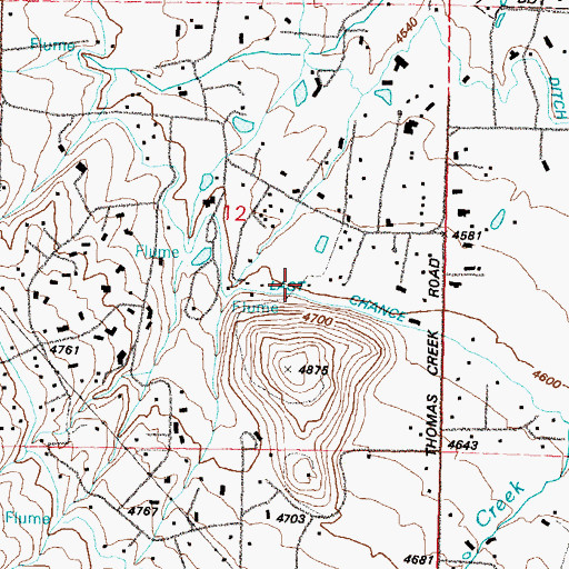 Topographic Map of Christman Well, NV