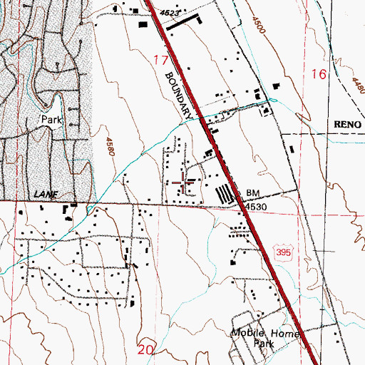 Topographic Map of Zolezzi Springs, NV