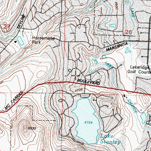 Topographic Map of Morrey Well, NV