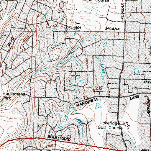 Topographic Map of McKenzie Well, NV