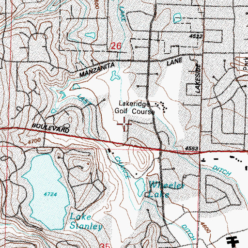 Topographic Map of Campbell Well, NV