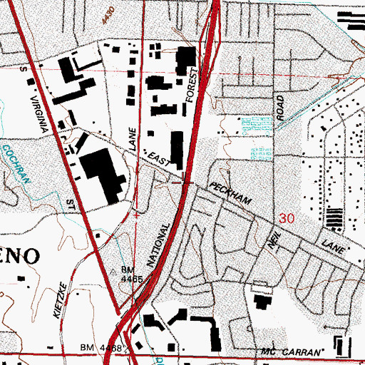 Topographic Map of Newton Well, NV