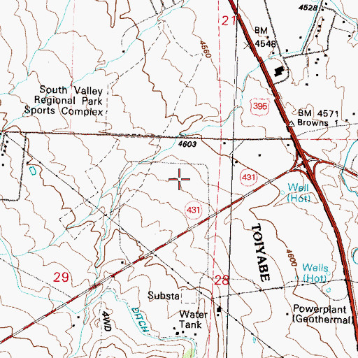 Topographic Map of Mackay Well, NV