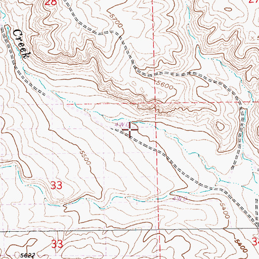 Topographic Map of Kittridge Canyon, NV