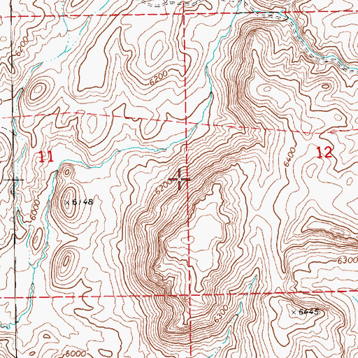 Topographic Map of Rim Rock, NV
