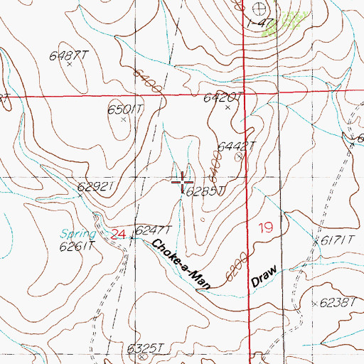 Topographic Map of Jaboonek Flat, NV