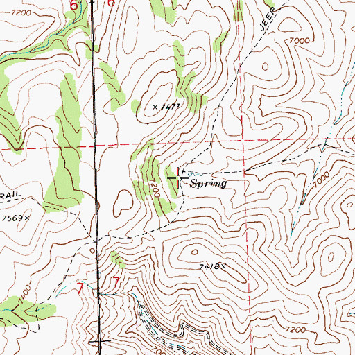 Topographic Map of Dead Bull Spring, NV