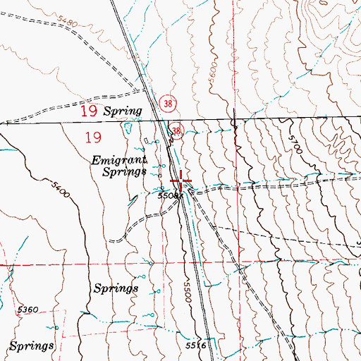 Topographic Map of Riorden, NV