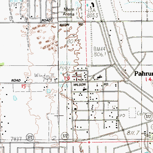Topographic Map of George P Brooks Well, NV