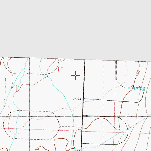 Topographic Map of Middle Red Rock Valley, NV