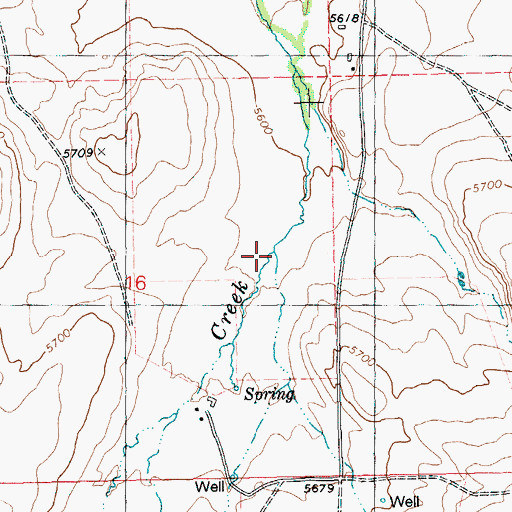 Topographic Map of Hayes Creek, ID