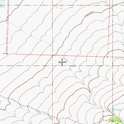 Topographic Map of New Jerusalem (historical), NV