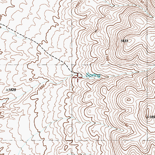 Topographic Map of Lander Spring, NV