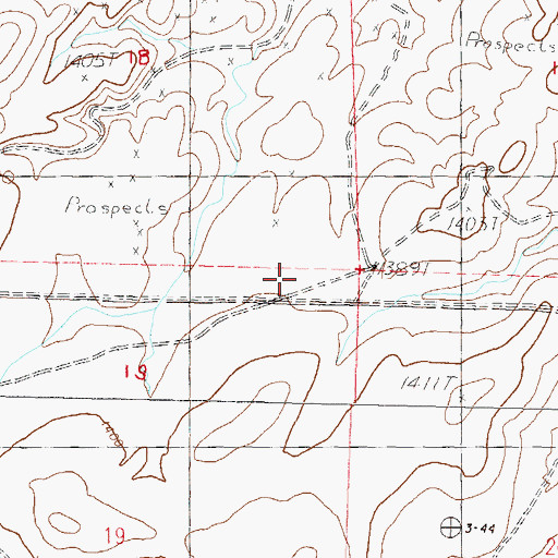Topographic Map of Twenty-Six-Mile Desert, NV