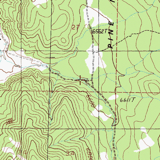 Topographic Map of Otts Creek, NV