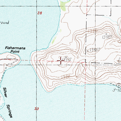 Topographic Map of Mountain of Hieroglyphics, NV