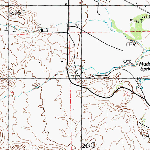 Topographic Map of Peterson Spring, NV