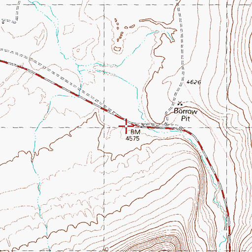 Topographic Map of Reederville, NV