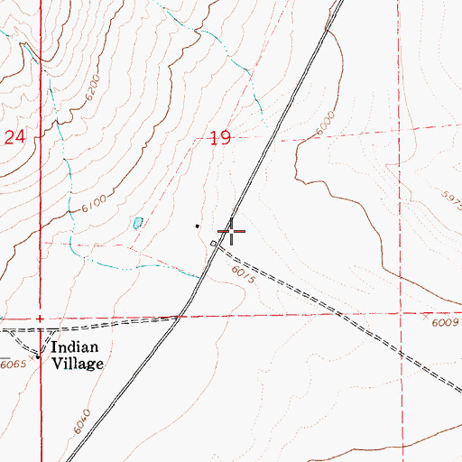 Topographic Map of Millers Hot Springs, NV