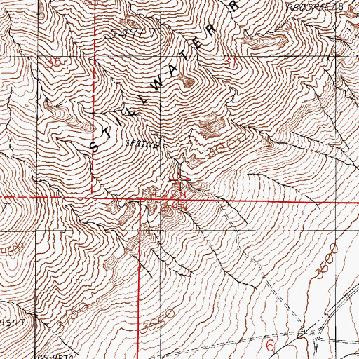Topographic Map of Senator Fumaroles, NV