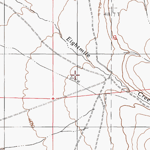 Topographic Map of McConnell Ranch, NV
