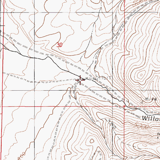 Topographic Map of William Stone Ranch, NV