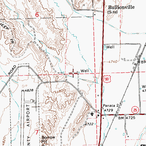 Topographic Map of Panaca LDS Church Well, NV