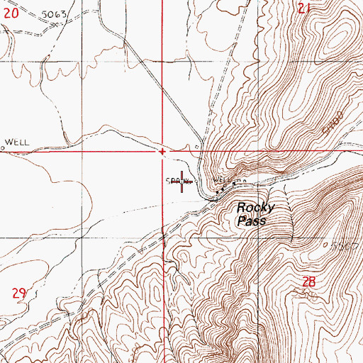 Topographic Map of Chillis Hot Springs, NV