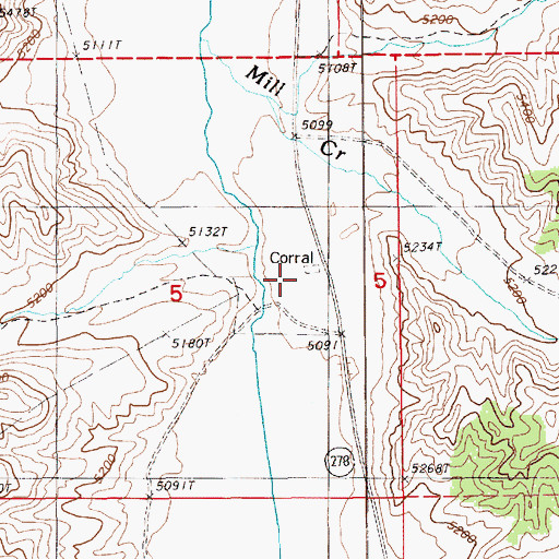 Topographic Map of Stumps (historical), NV