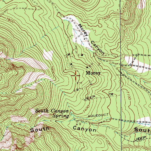 Topographic Map of Cedar Mine, NV