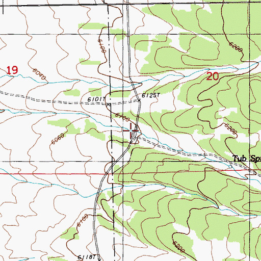 Topographic Map of Dutchmans Station, NV