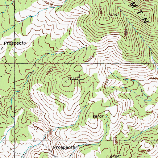 Topographic Map of Spring Valley Mining District, NV