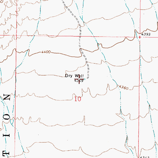 Topographic Map of Frenchman Flat Well, NV