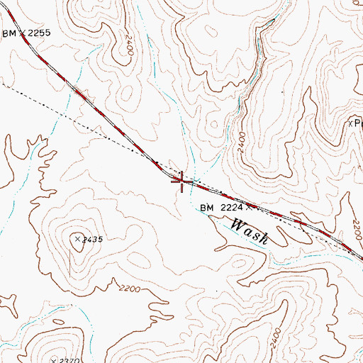 Topographic Map of McKay Wash, NV