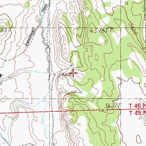 Topographic Map of Tepee Rock, NV